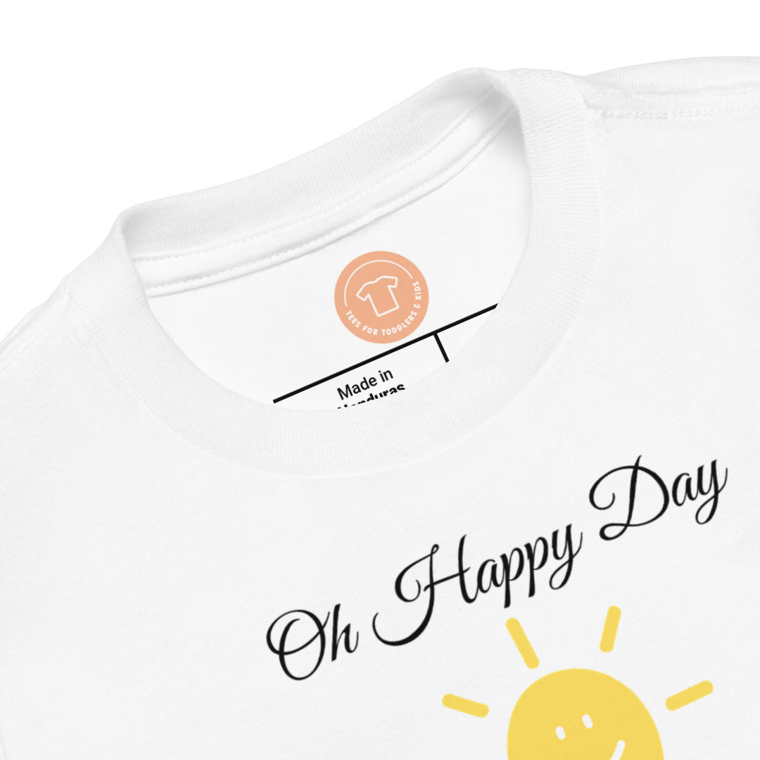 O happy day. Gospel song graphic t shirt for toddlers and kids.