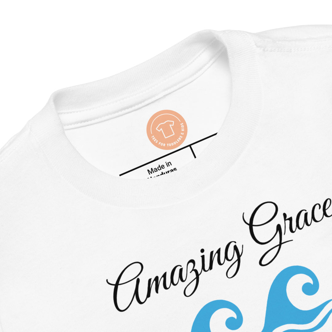 Amazing Grace. Gospel song graphic t shirt for toddlers and kids.