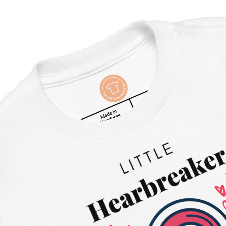 Little heartbreaker. Short sleeve t shirt for toddler and kids. - TeesForToddlersandKids -  t-shirt - holidays, Love - valentines-day-short-sleeve-t-shirt-little-heartbreaker