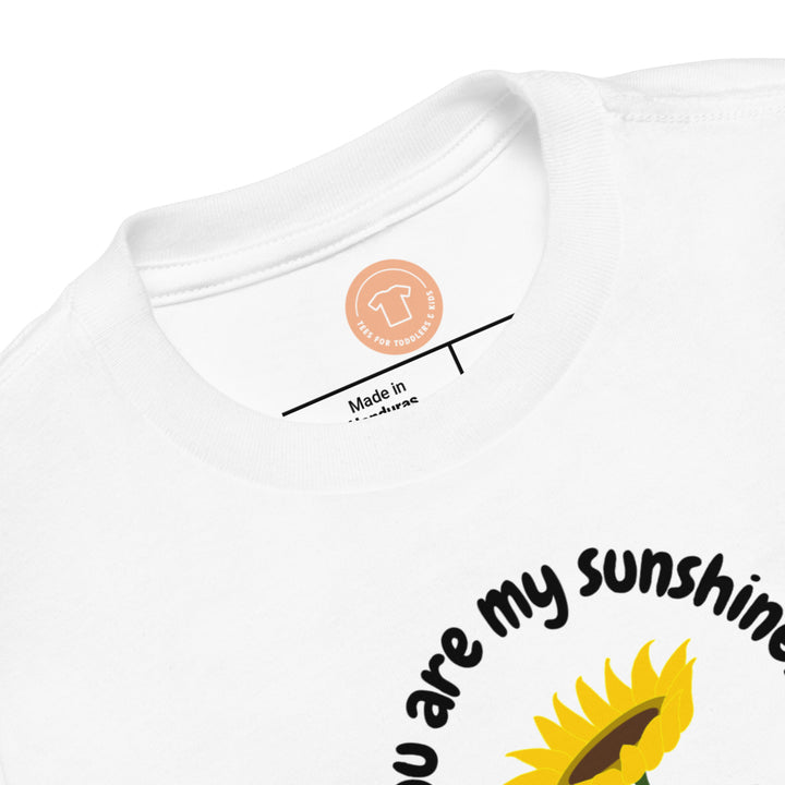 You are my sunshine. Short sleeve t shirt for toddler and kids. - TeesForToddlersandKids -  t-shirt - seasons, summer - you-are-my-sunshine-toddler-short-sleeve-tee