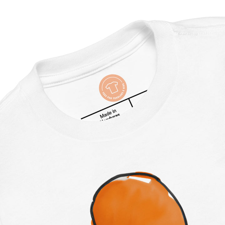 Orange Balloon. Short Sleeve T-shirt for Toddler and Kids - TeesForToddlersandKids -  t-shirt - seasons, summer, surf - an-orange-balloon-transparent-background-short-sleeve-t-shirt-for-toddler-and-kids