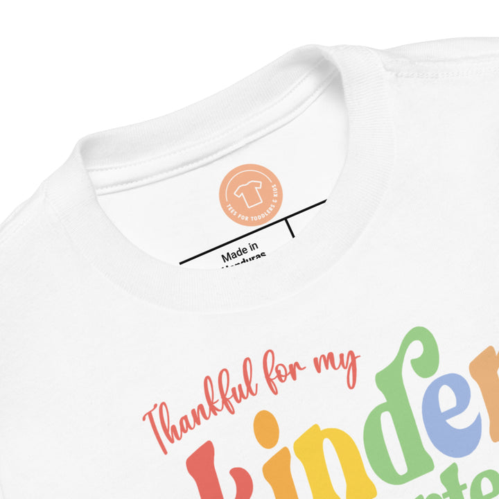 Thankful for my kindergarten.Kindergarten tshirts for toddlers and kids.