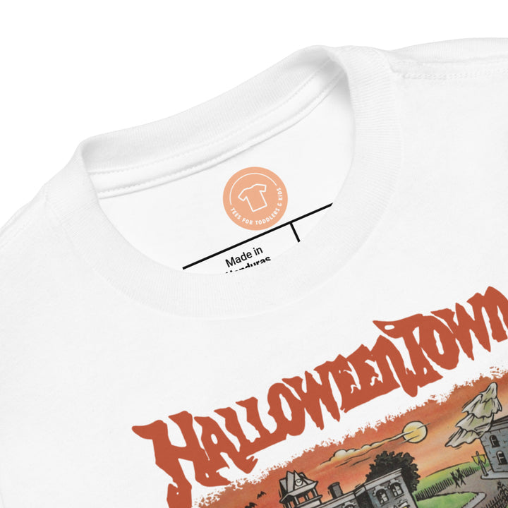 HalloweenTown Est. 1998. Spooky season retro fall shirt for toddlers and kids.