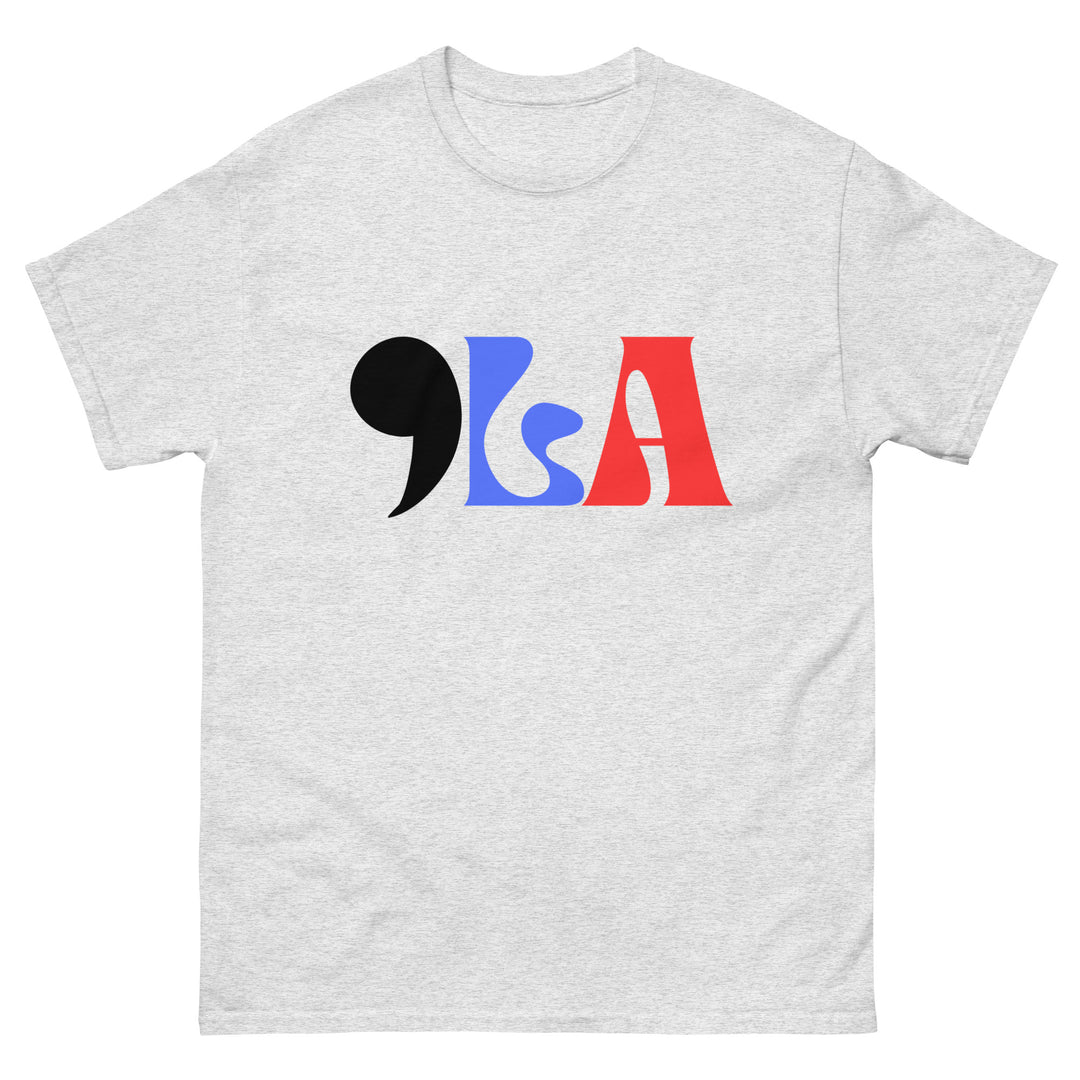 COMMA LA shirt | , la tee | Red White Blue | Vote Kamala shirt | Feminist shirt | Campaign shirt