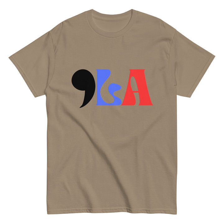 COMMA LA shirt | , la tee | Red White Blue | Vote Kamala shirt | Feminist shirt | Campaign shirt