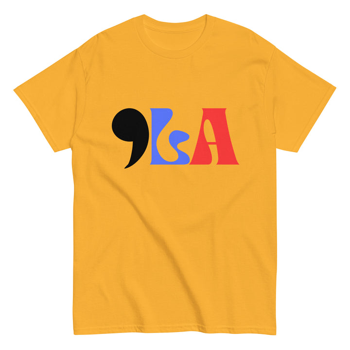 COMMA LA shirt | , la tee | Red White Blue | Vote Kamala shirt | Feminist shirt | Campaign shirt