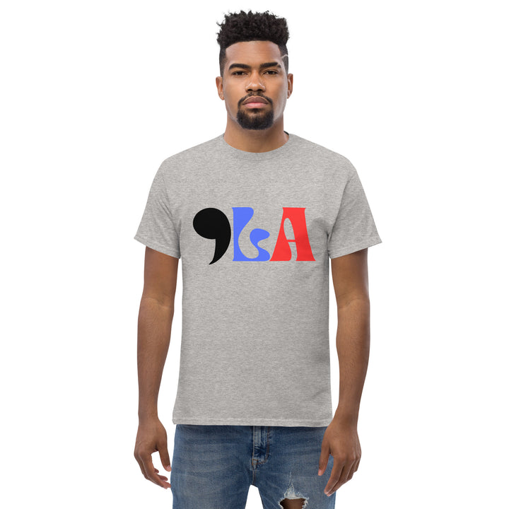 COMMA LA shirt | , la tee | Red White Blue | Vote Kamala shirt | Feminist shirt | Campaign shirt