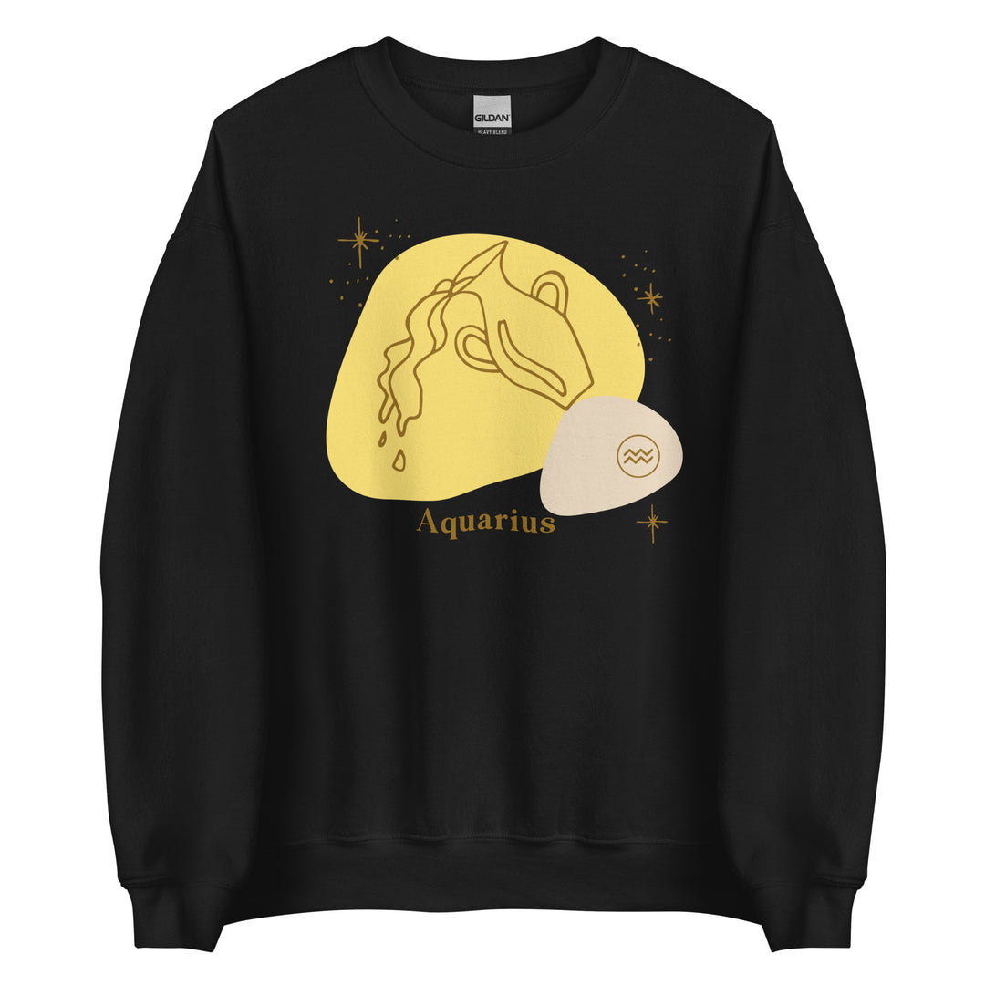 Aquarius Sweatshirt | Aquarius Zodiac Shirt | Capricorn Gifts | Astrology Sweatshirt | Horoscope Shirt | Astrology Shirt  | Yellow