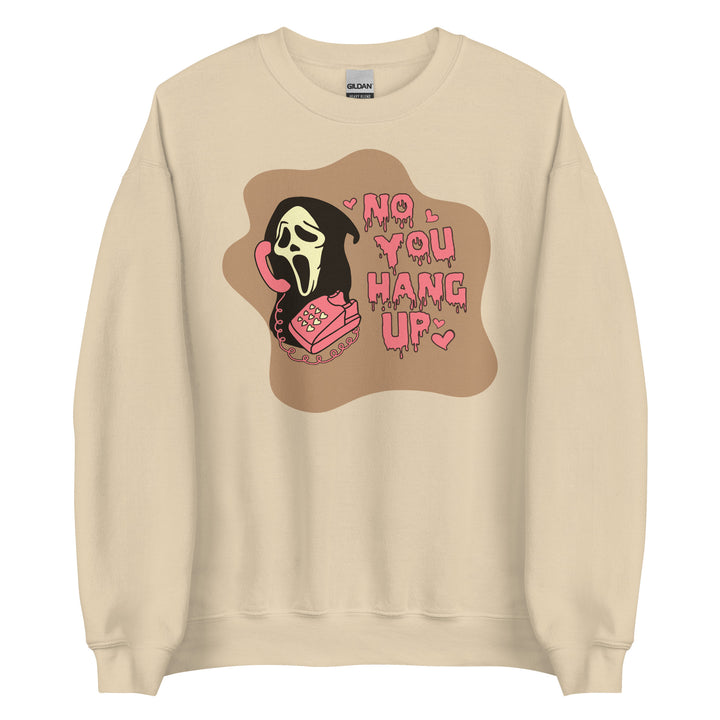 No you hang up in Doe Tan. Unisex Crewneck Halloween Sweatshirt