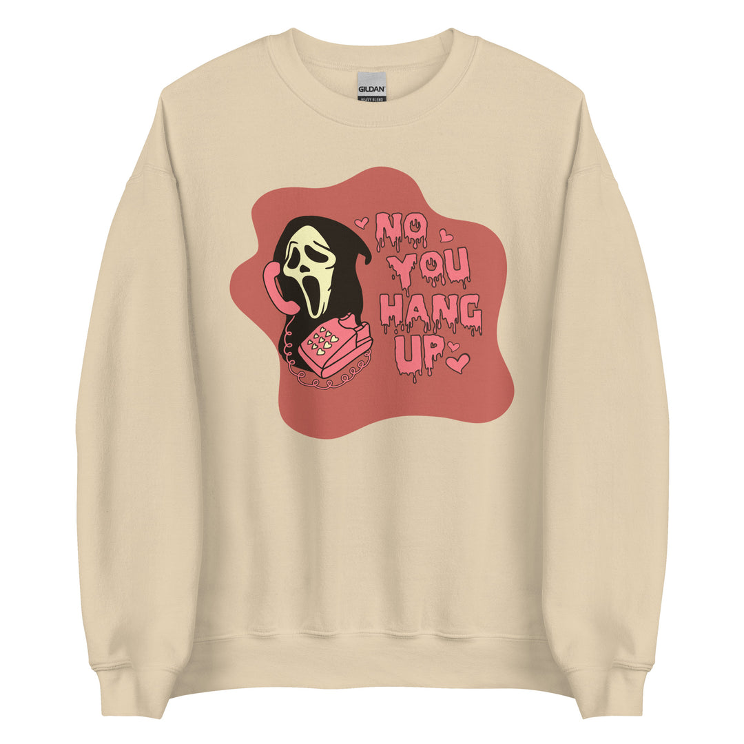 No you hang up in Burnt Sienna. Unisex Crewneck Halloween Sweatshirt
