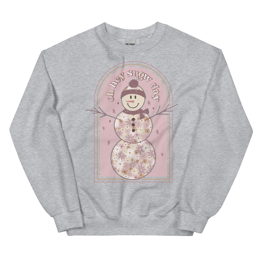 Oh, hey, snowday. Sweatshirt for mama. - TeesForToddlersandKids -  sweatshirt - christmas, holidays, winter - oh-hey-snowday