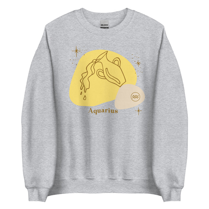 Aquarius Sweatshirt | Aquarius Zodiac Shirt | Capricorn Gifts | Astrology Sweatshirt | Horoscope Shirt | Astrology Shirt  | Yellow