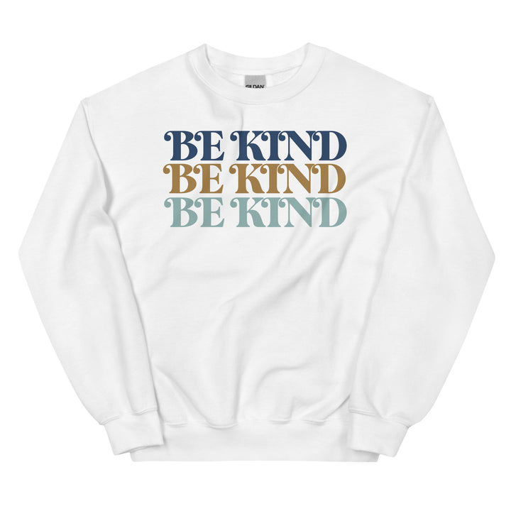 Be Kind In Blue And Brown. Sweatshirts For Women - TeesForToddlersandKids -  sweatshirt - MAMA, sweatshirt, women - be-kind-in-blue-and-brown-sweatshirts-for-women