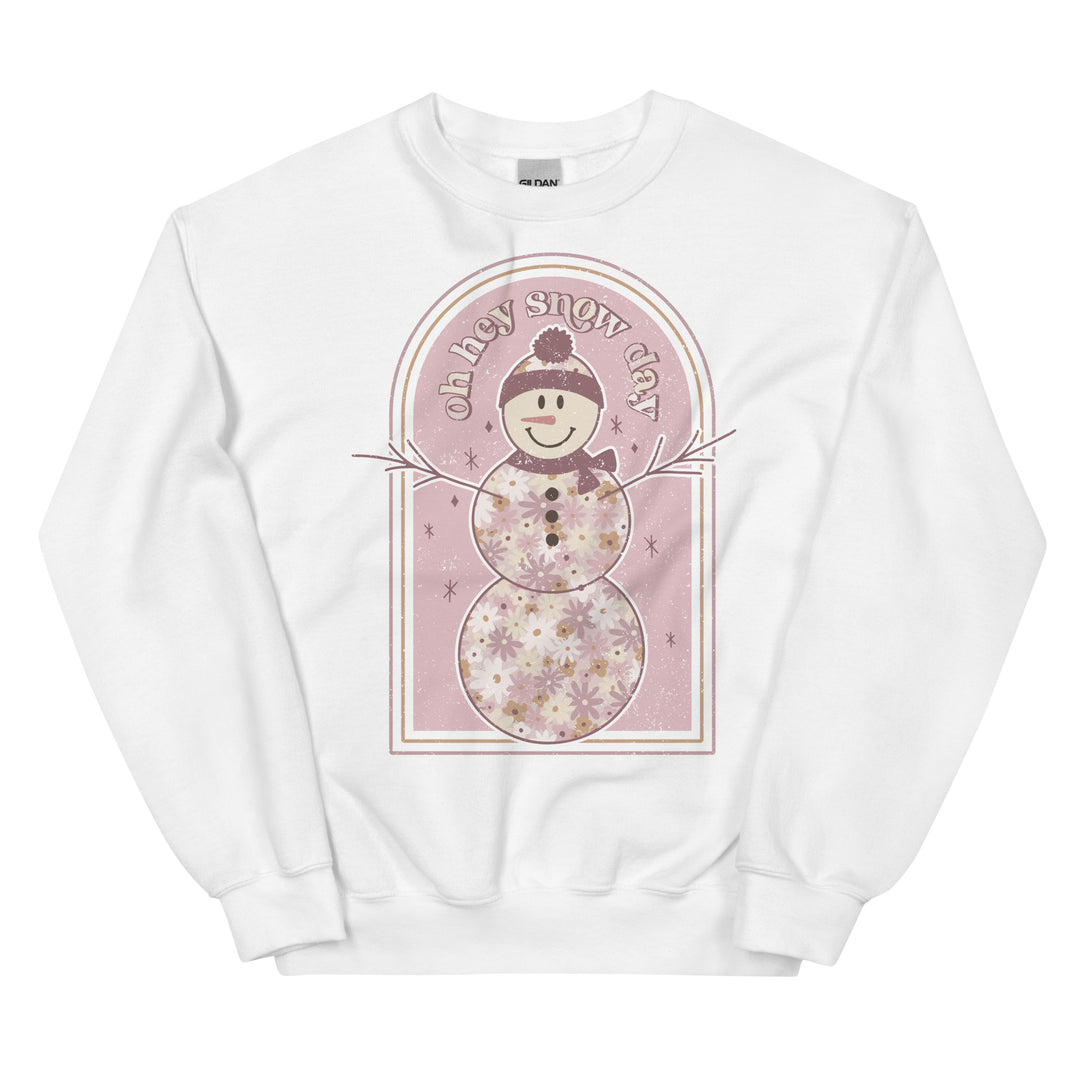 Oh, hey, snowday. Sweatshirt for mama. - TeesForToddlersandKids -  sweatshirt - christmas, holidays, winter - oh-hey-snowday