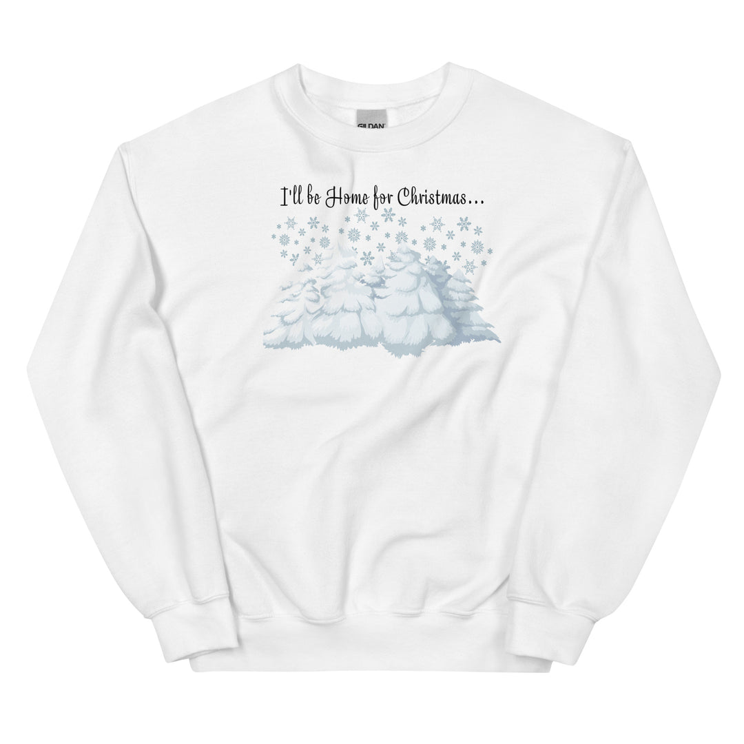 I'll be home for Christmas. Sweatshirt for mama. - TeesForToddlersandKids -  sweatshirt - christmas, holidays, women - ill-be-home-for-christmas-sweatshirt-for-mama