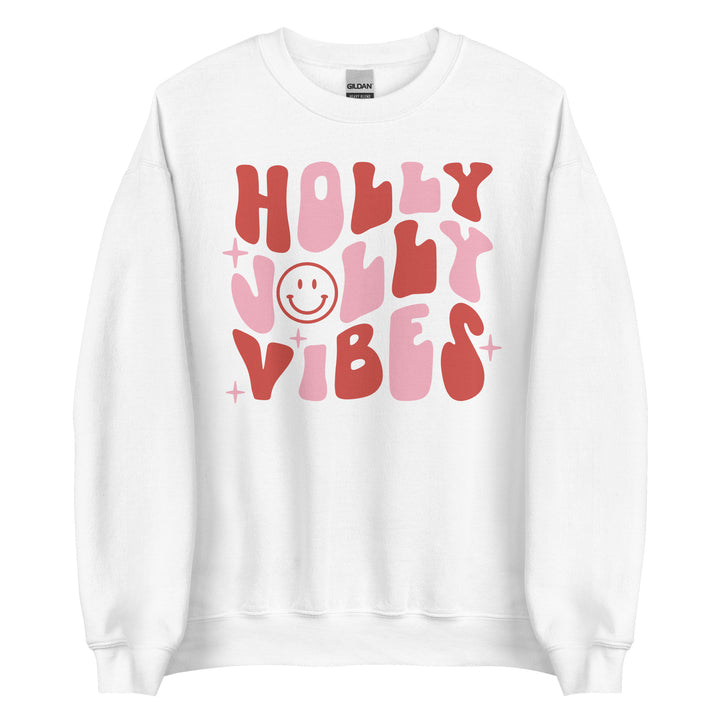 Holly Jolly Vibes. Christmas Sweatshirt for the Holiday Christmas Party.