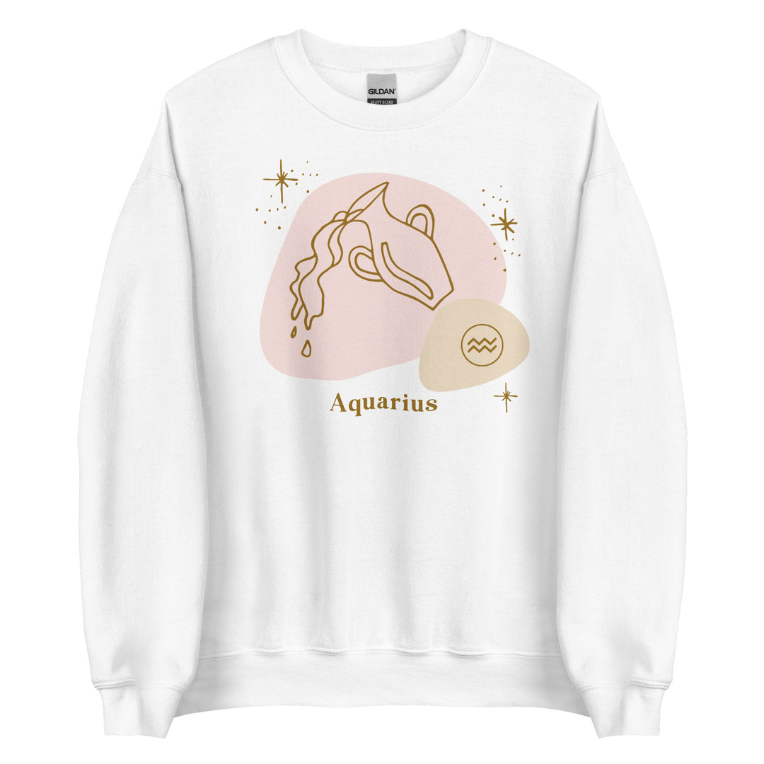 Aquarius Sweatshirt | Aquarius Zodiac Shirt | Capricorn Gifts | Astrology Sweatshirt | Horoscope Shirt | Astrology Shirt  | Pink