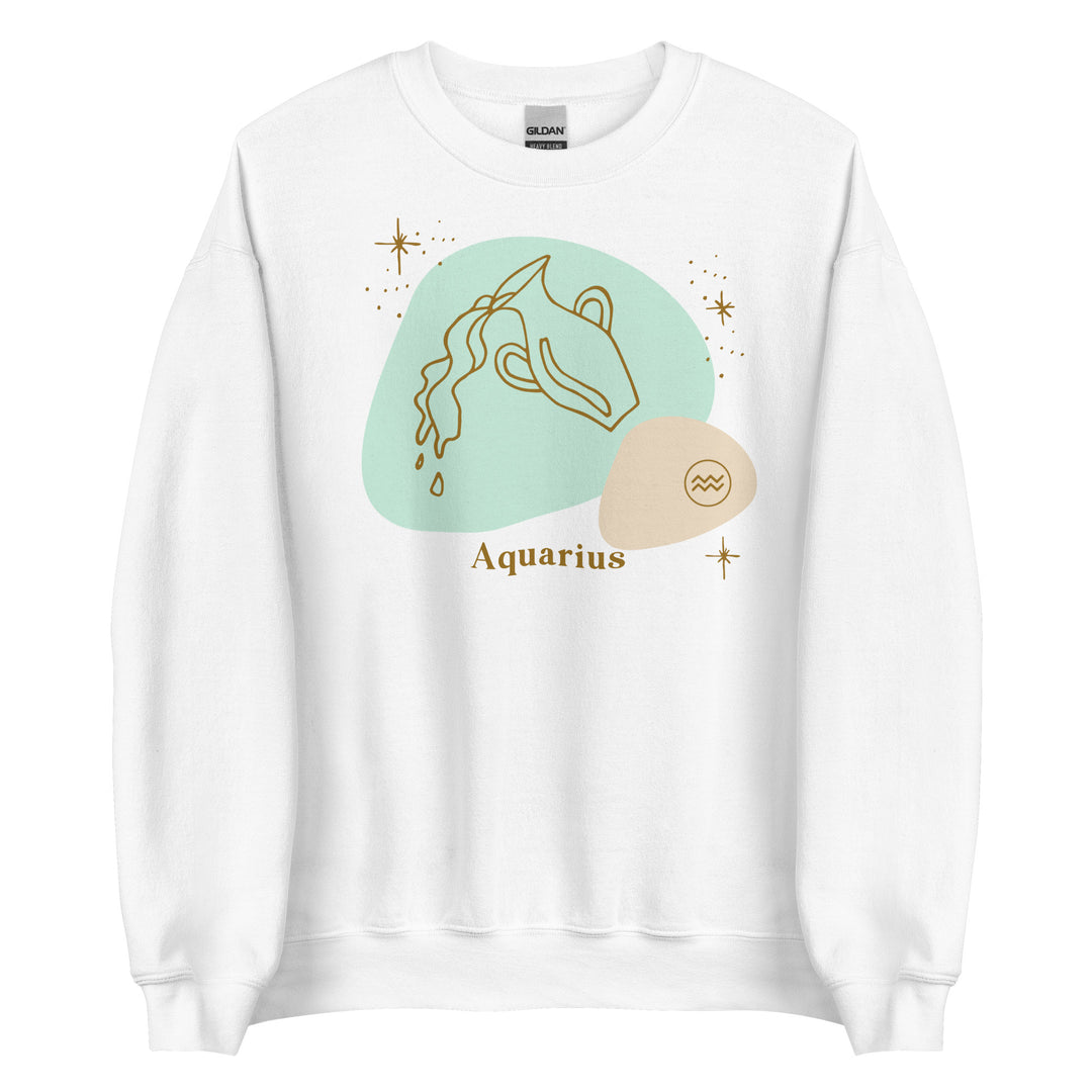 Aquarius Sweatshirt | Aquarius Zodiac Shirt | Capricorn Gifts | Astrology Sweatshirt | Horoscope Shirt | Astrology Shirt  | Green