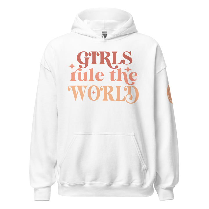 GIRLS Rule The World. Hoodie for Women - TeesForToddlersandKids -  hoodie - hoodie, mama, women - girls-rule-the-world-hoodie-for-women