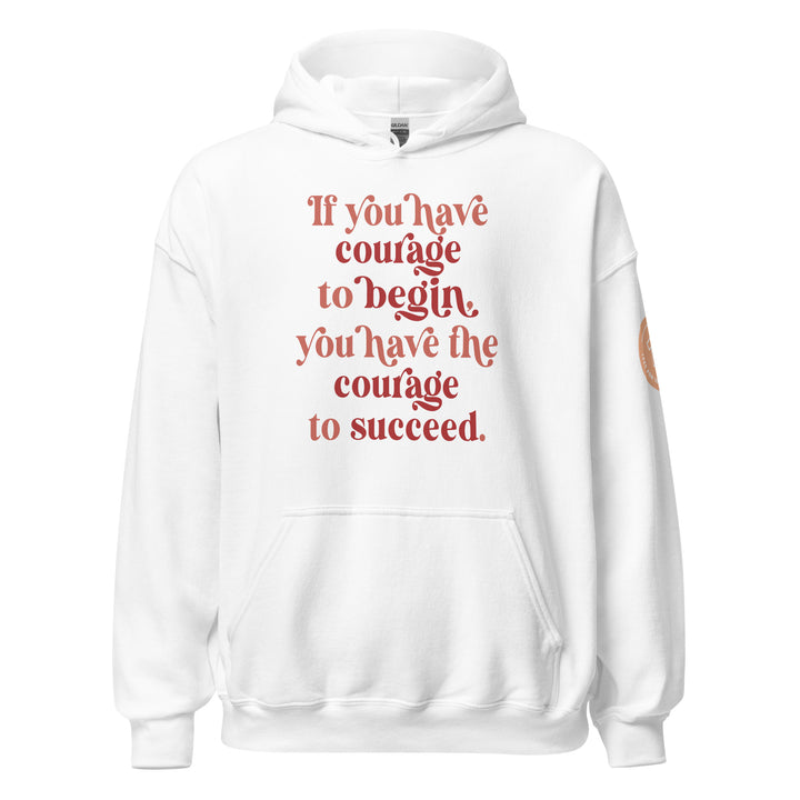 If You Have Courage. Red And Pink. Hoodie for Women - TeesForToddlersandKids -  hoodie - hoodie, mama, women - if-you-have-courage-red-and-pink-hoodie-for-women