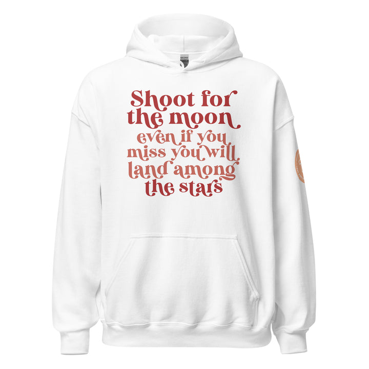 Shoot for The Moon. Hoodie for Women - TeesForToddlersandKids -  hoodie - hoodie, mama, women - shoot-for-the-moon-hoodie-for-women