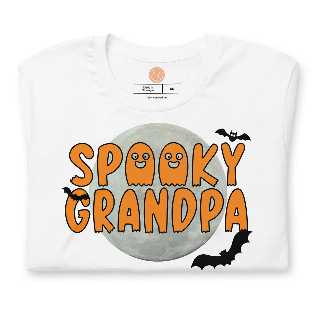 Spooky grandpa. Short sleeve t shirt for men.