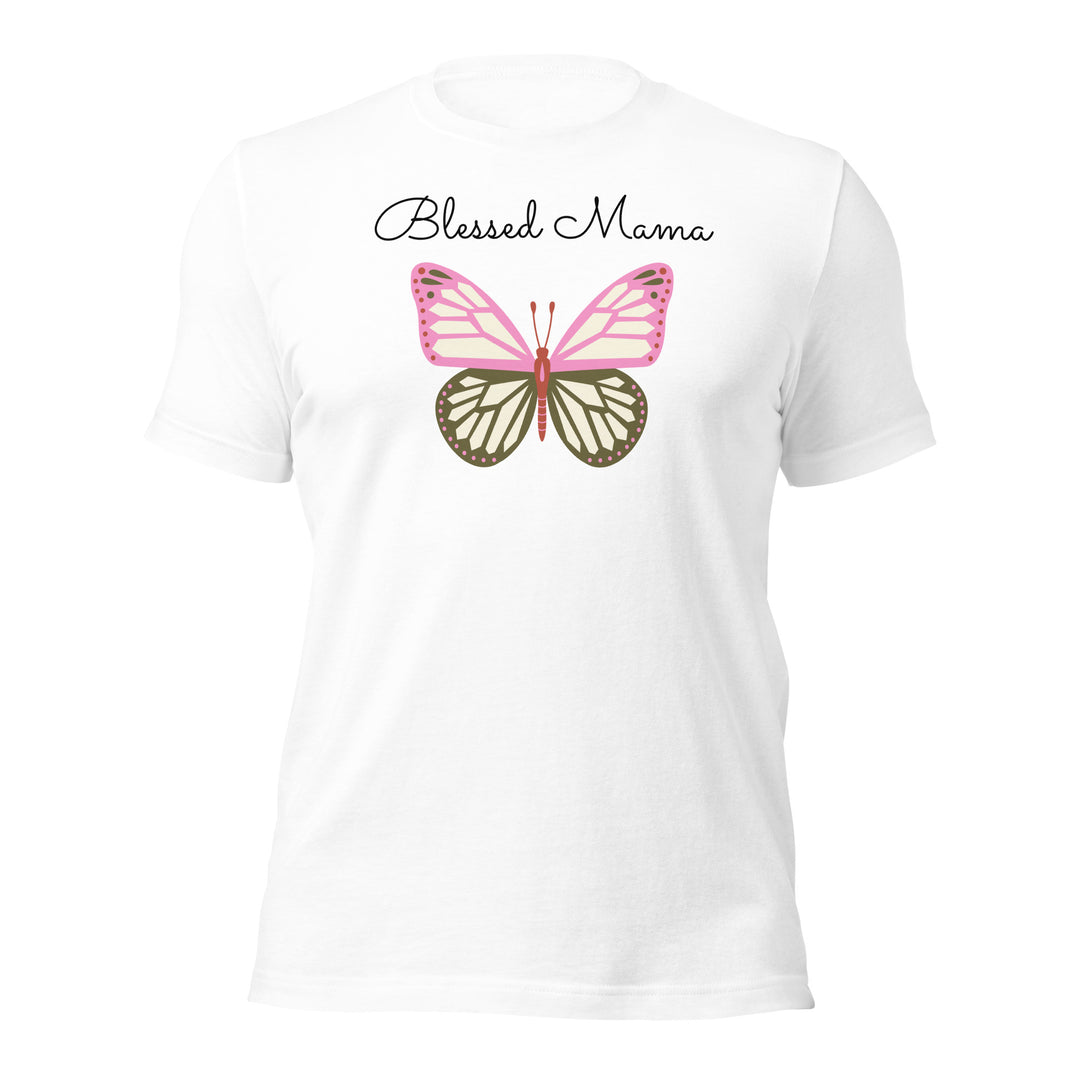 Blessed mama, butterfly. Grace and gratitude t-shirt.