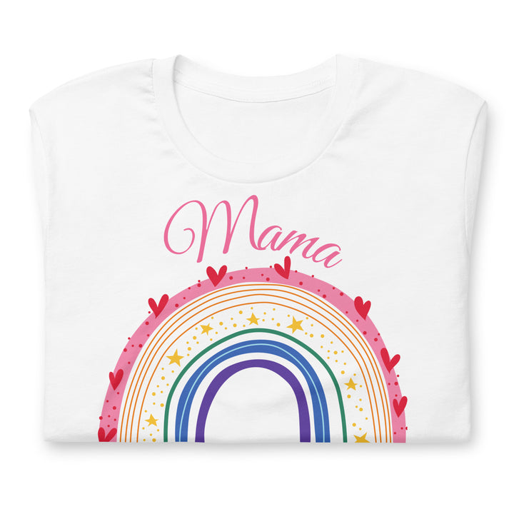 Mama with rainbow. Short sleeve t shirt for mama.