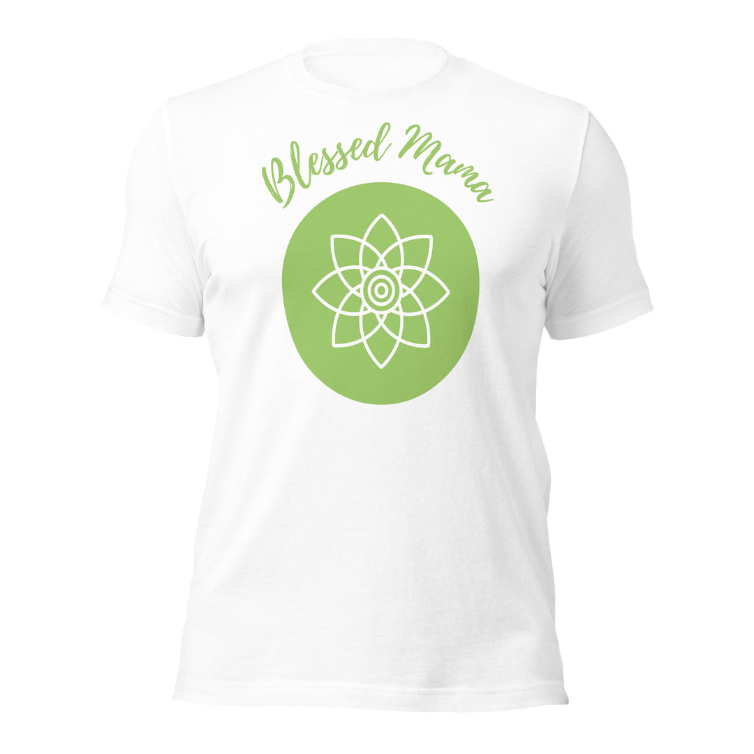 Blessed mama. Lotus flower. Short sleeve t shirt for mama.