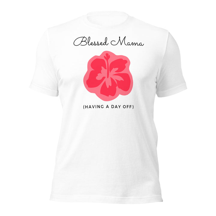 Blessed mama. Red flower. Wear proudly!
