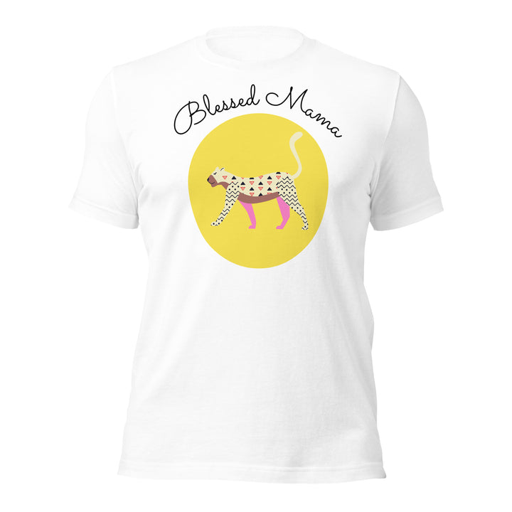 Blessed Mama | t hirt | Walking Tiger | Vibrant Yellow | Mother’s day | Personal gift for her |  Summer tee