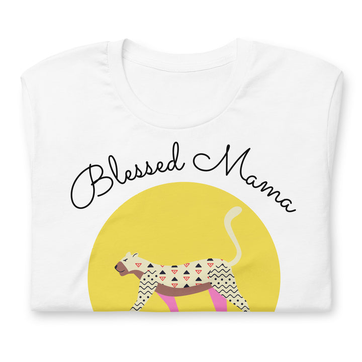 Blessed Mama | t hirt | Walking Tiger | Vibrant Yellow | Mother’s day | Personal gift for her |  Summer tee