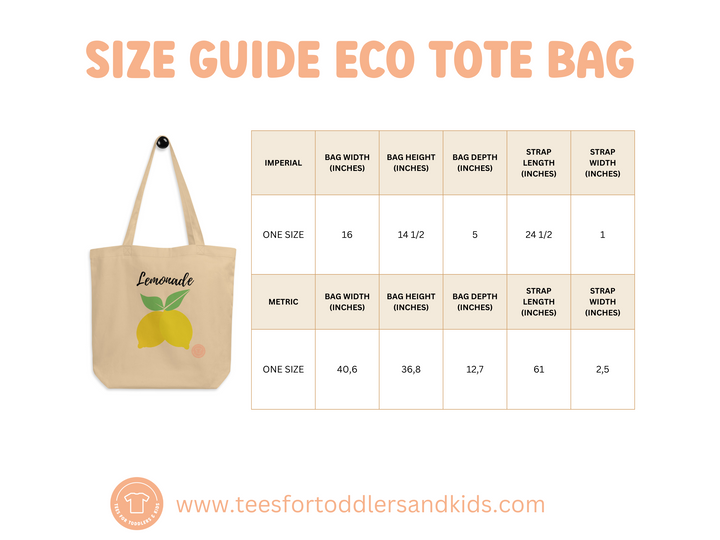 Vert pomme. Eco Tote Bag in Beige for Women, Organic and Vegan, perfect shopping bag for mamas on the go! - TeesForToddlersandKids -  tote bag - bag - vert-pomme-eco-tote-bag