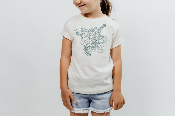 and then she started believing in herself. Girl power t-shirts for Toddlers and Kids.
