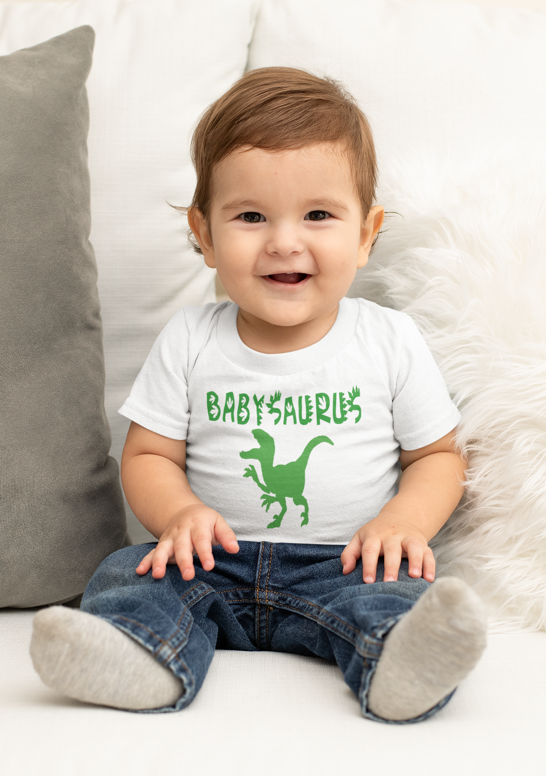 Babysaurus. Short sleeve t-shirt for toddler and kids. - TeesForToddlersandKids -  t-shirt - dinos - babysaurus-short-sleeve-t-shirt-for-toddler-and-kids