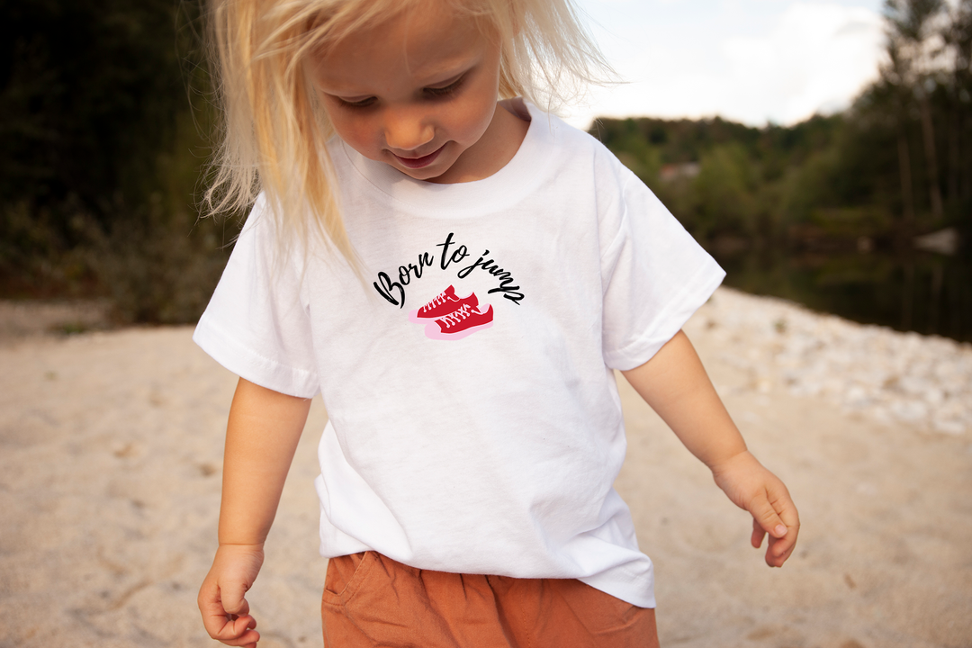 Born to jump. Short sleeve t-shirt for toddler and kids. - TeesForToddlersandKids -  t-shirt - seasons, spring, summer - born-to-jump-short-sleeve-t-shirt-for-toddler-and-kids