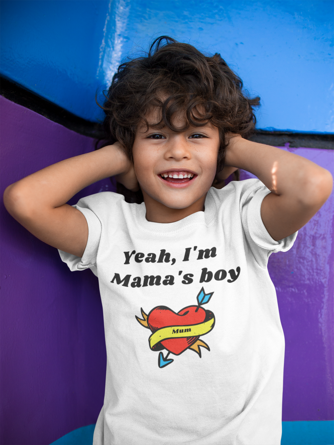 Yeah, I'm Mama's boy. Short sleeve t shirt for toddler and kids. - TeesForToddlersandKids -  t-shirt - holidays, Love - valentines-day-short-sleeve-t-shirt-yeah-im-mamas-boy