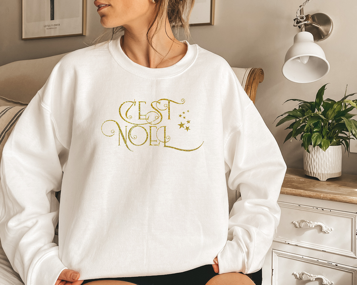 C'est Noel. Sweatshirt or mama. - TeesForToddlersandKids -  sweatshirt - christmas, holidays, women - cest-noel