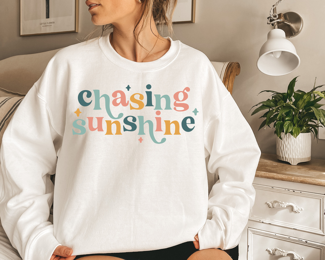 Chasing sunshine. Sweatshirts for women. - TeesForToddlersandKids -  sweatshirt - MAMA, sweatshirt, women - unisex-sweatshirt-1