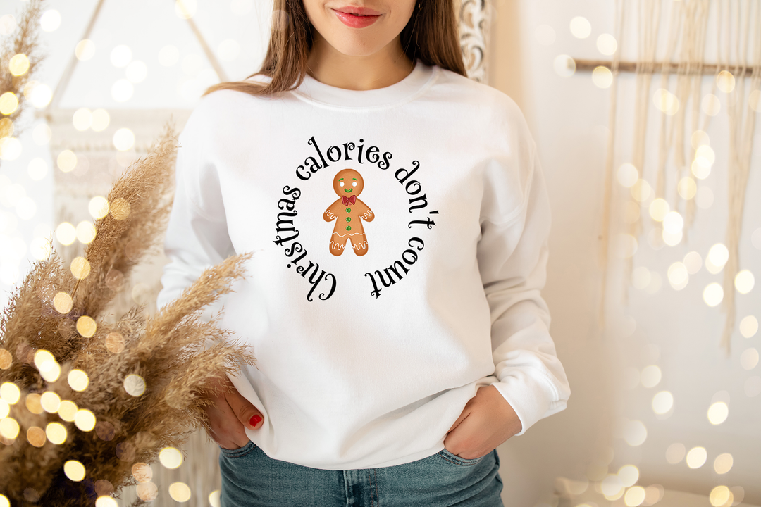 Christmas calories don't count. Sweatshirt for mama. - TeesForToddlersandKids -  sweatshirt - christmas, holidays, women - christmas-calories-dont-count