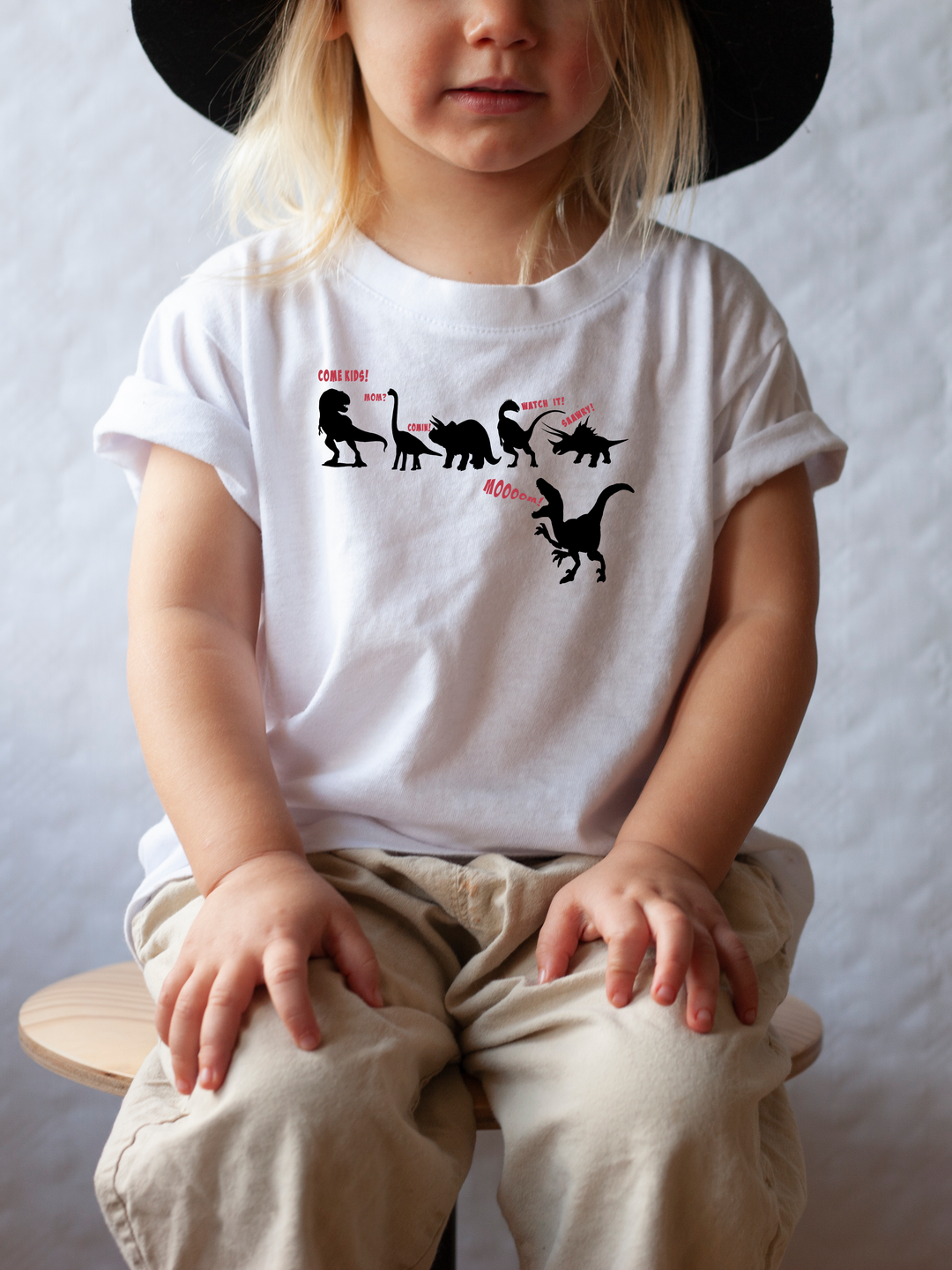 Dino mom and kids. Short sleeve t-shirt for toddler and kids. - TeesForToddlersandKids -  t-shirt - dinos - dino-mom-and-kids-short-sleeve-t-shirt-for-toddler-and-kids