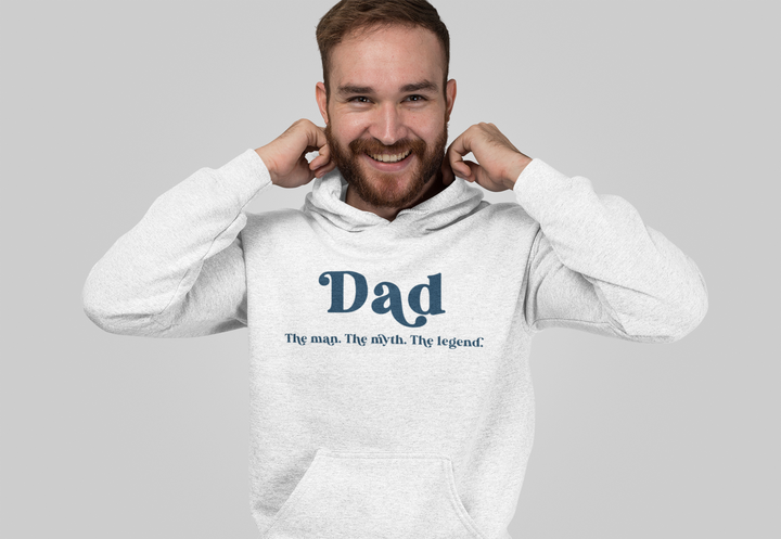 Dad. The man. The myth. The legend. Hoodie for men. - TeesForToddlersandKids -  hoodie - men - dad-the-man-the-myth-the-legend-hoodie-for-men