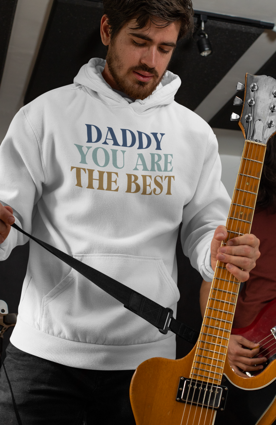 Daddy you are the best. Hoodie for men. - TeesForToddlersandKids -  hoodie - men - daddy-you-are-the-best-hoodie-for-men