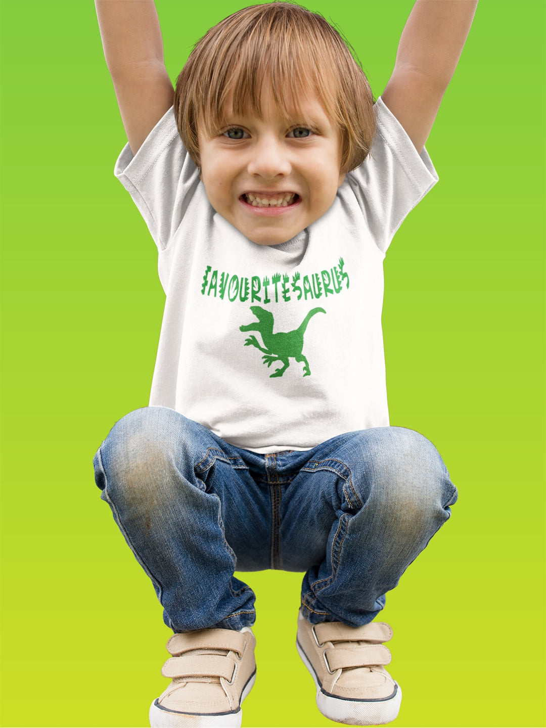 Favouritesaurus. Short Sleeve T Shirt For Toddler And Kids. - TeesForToddlersandKids -  t-shirt - holidays, Love - favouritesaurus-short-sleeve-t-shirt-for-toddler-and-kids-1