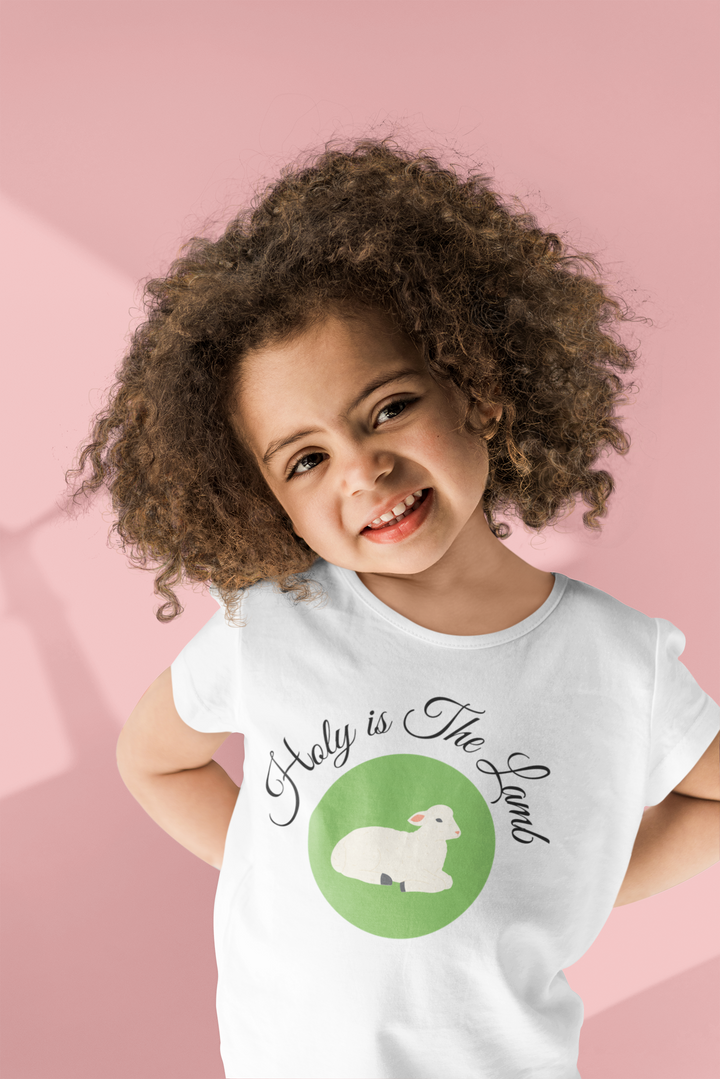 Holy is the Lamb. Gospel song graphic t shirt for toddlers and kids.