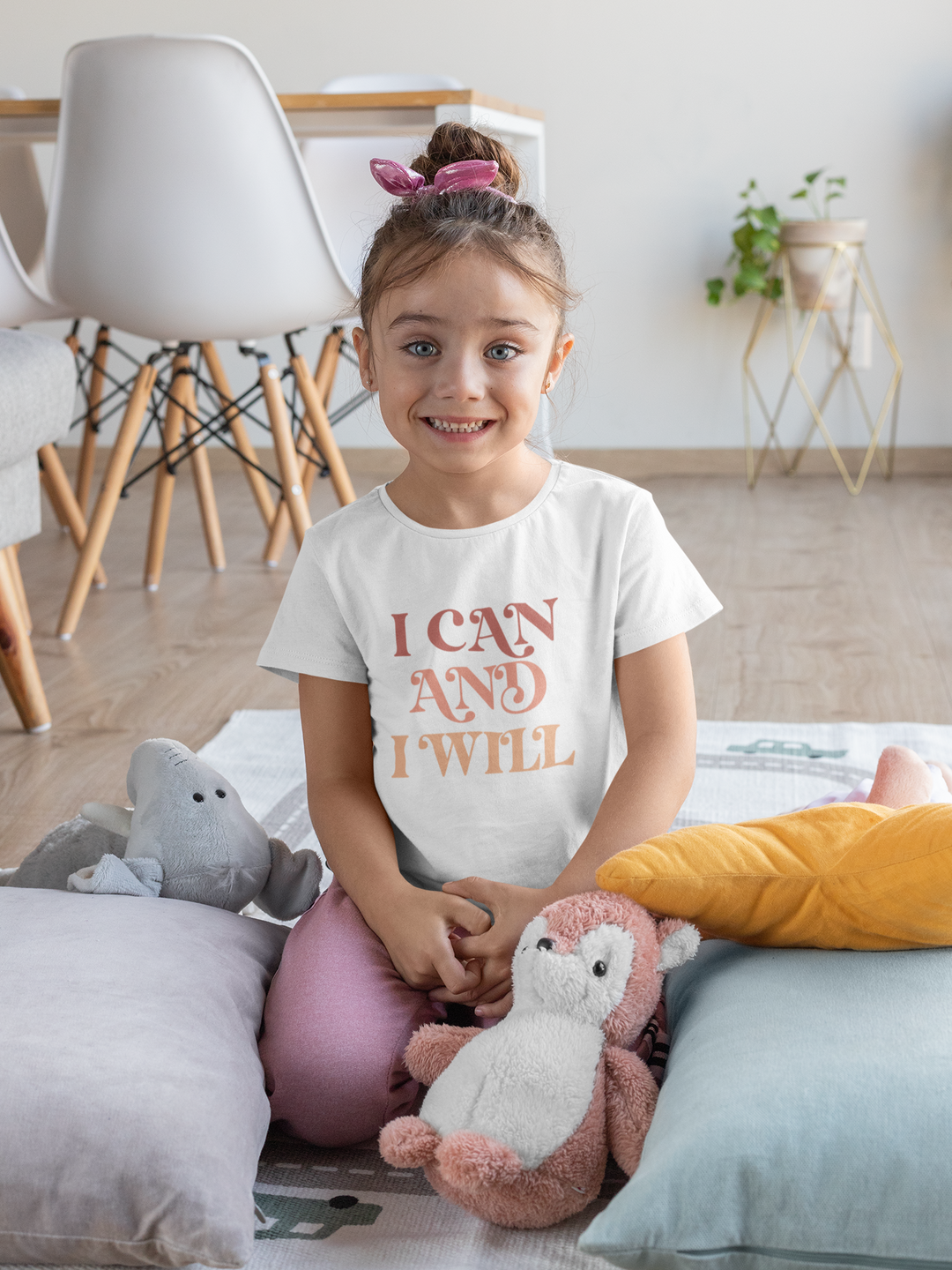 I Can And I Will. Short Sleeve T Shirt For Toddler And Kids. - TeesForToddlersandKids -  t-shirt - positive - i-can-and-i-will-short-sleeve-t-shirt-for-toddler-and-kids