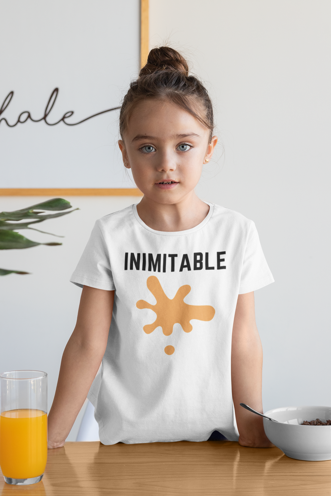 Inimitable. In marigold. Short sleeve t shirt for toddler and kids. - TeesForToddlersandKids -  t-shirt - seasons, summer - inimitable-in-marigold-short-sleeve-t-shirt-for-toddler-and-kids
