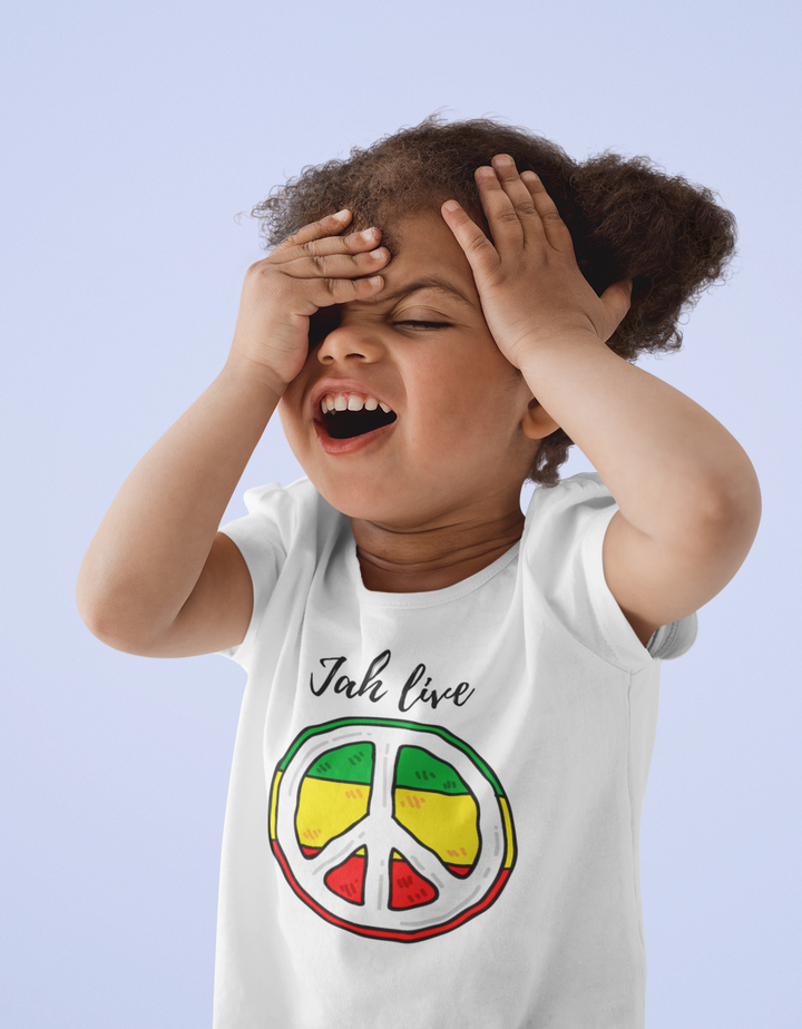 Jah live. Short sleeve t shirt for toddler and kids. - TeesForToddlersandKids -  t-shirt - seasons, summer - jah-live-short-sleeve-t-shirt-for-toddler-and-kids