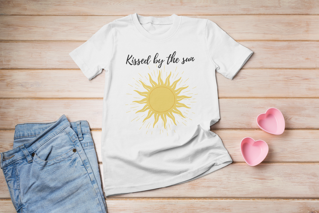 Kissed by the sun. Short sleeve t shirt for toddler and kids. - TeesForToddlersandKids -  t-shirt - seasons, summer - kissed-by-the-sun-short-sleeve-t-shirt-for-toddler-and-kids