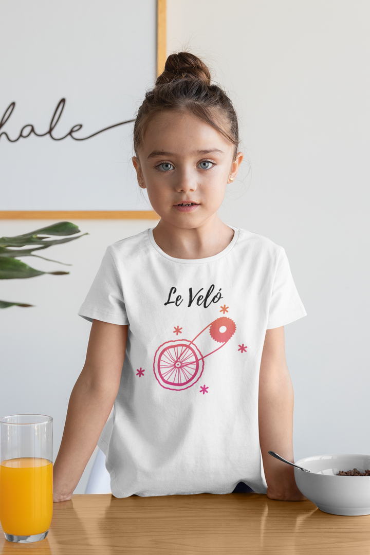 Le Vélo. T-shirts for toddlers and kids up for a biking adventure. - TeesForToddlersandKids -  t-shirt - biking - le-velo-short-sleeve-t-shirt-for-toddler-and-kids-the-biking-series
